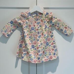 Mud Pie Blush Multi-Color Floral Dress 9-12 Months NWOT